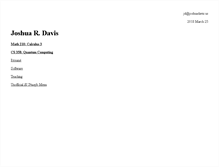 Tablet Screenshot of joshuadavis.us
